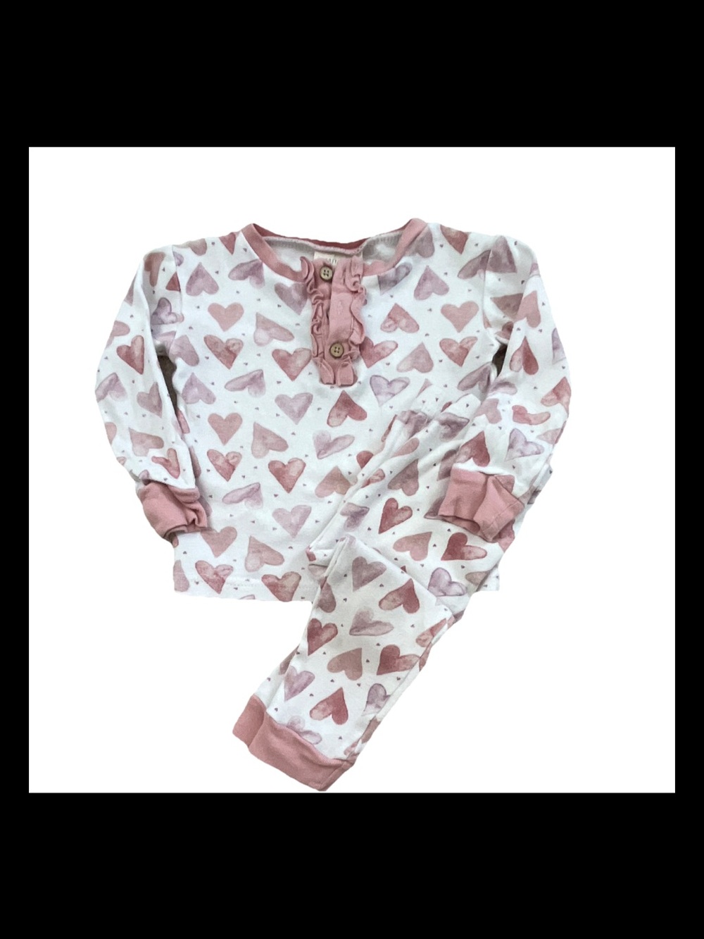 Rabbit and Bear girls Organic cotton pajamas